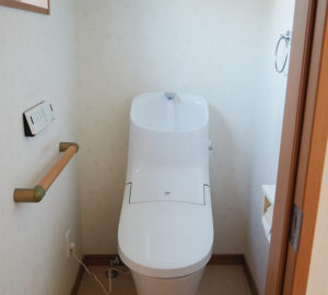 一体型トイレも節水仕様に